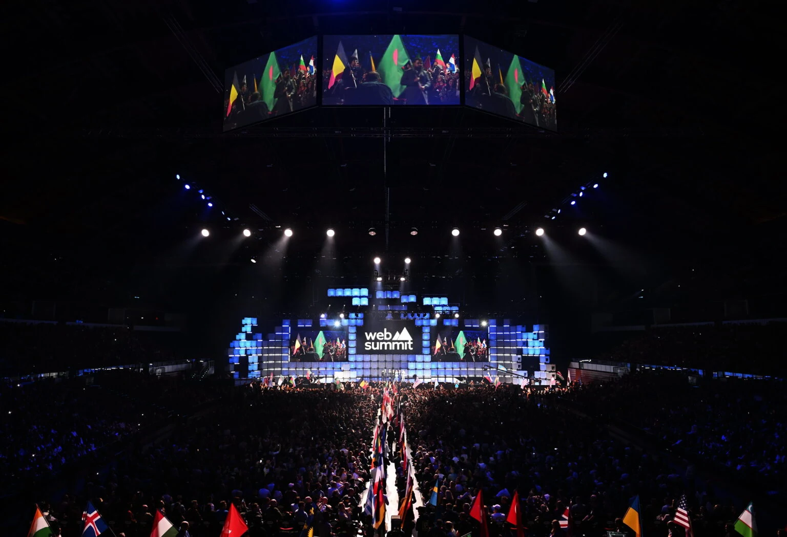 Web Summit opening night at the Altice Arena in Lisbon